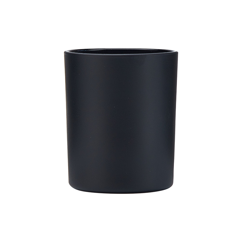 Taza de vela de alto valor, candelabro de vidrio, taza vacía gruesa esmerilada, taza de aromaterapia sin fuego de color, decoración de interiores