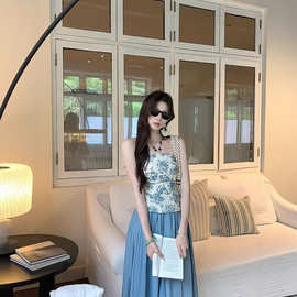 Iris Lumina书杳 岚月禅意慵懒新中式国风松弛感套装女夏季两件套