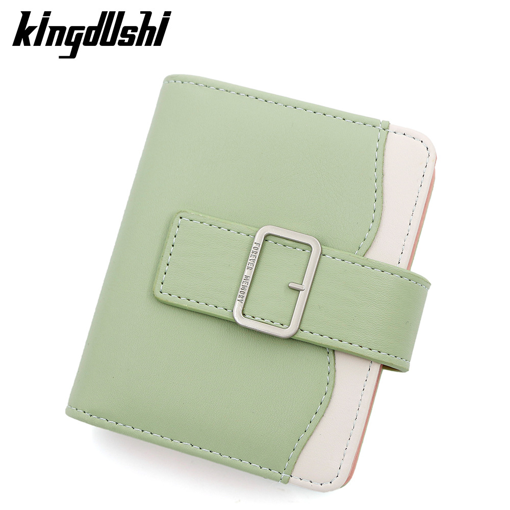 Nueva versión coreana de la billetera corta de mujeres, bolso de cambio simple de estudiantes, bolso de mano, bolso de tarjeta múltiple.