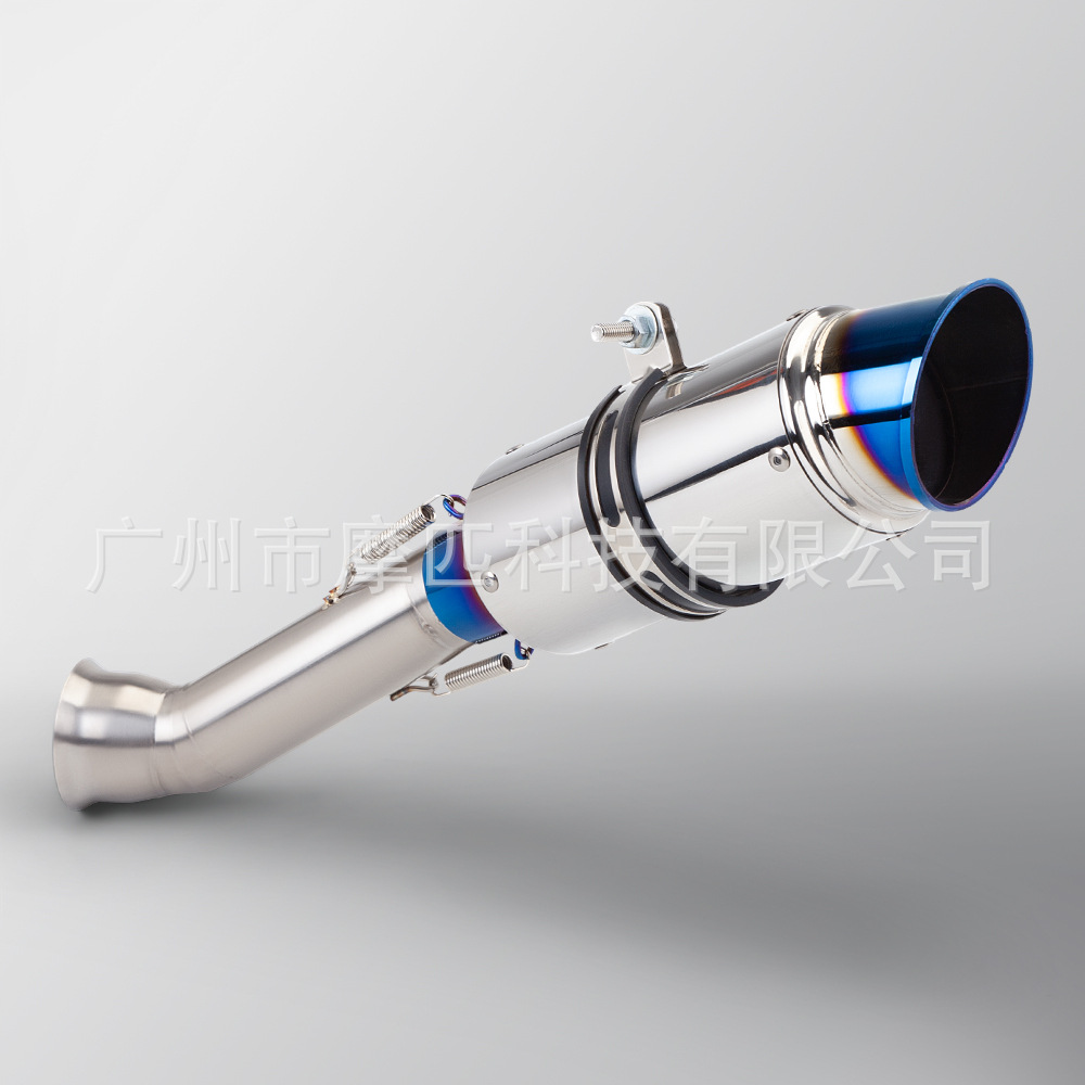 Motorcycle modification is suitable for Hyperstrada hacker 821 mid-tail stainless steel 2013-2018