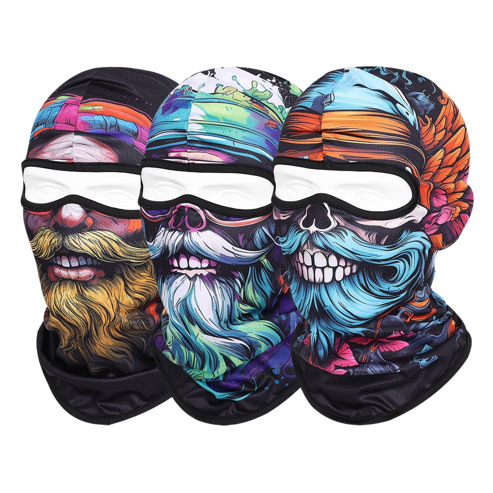 Quick-drying sweat-absorbent breathable beard old man mask men's and women's outdoor sports cycling headgear skull scarf sunscreen collar