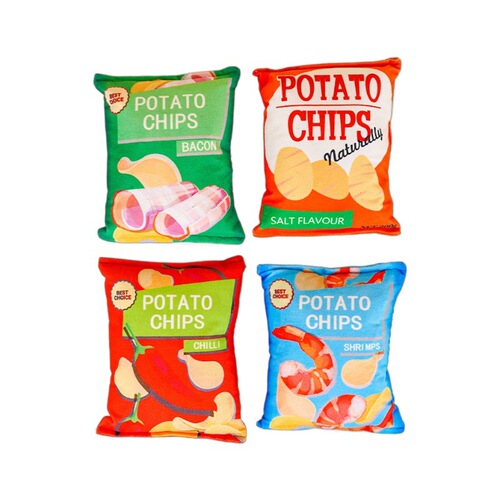 Fuzzy simulated sound paper sound potato chips pet sound cat toy for dogs and cats, teddy small and medium-sized dogs, dog supplies