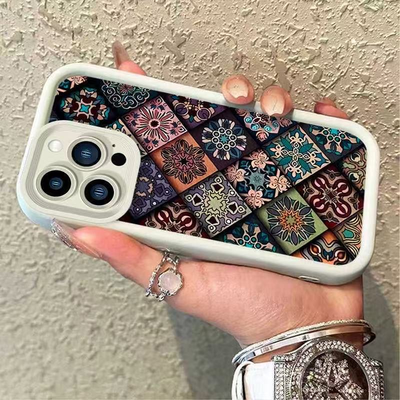 Tótem colorido para Apple 16Promax funda para teléfono móvil Sky Eye Stairway Shell iPhone15/14/13 Europa y América 12