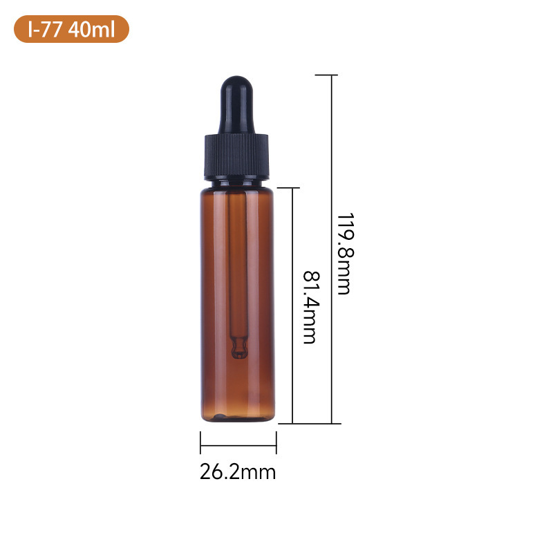 メーカー卸売り100ml茶色精油瓶petスポイト瓶化粧品精華液分装避光ペットボトル|undefined