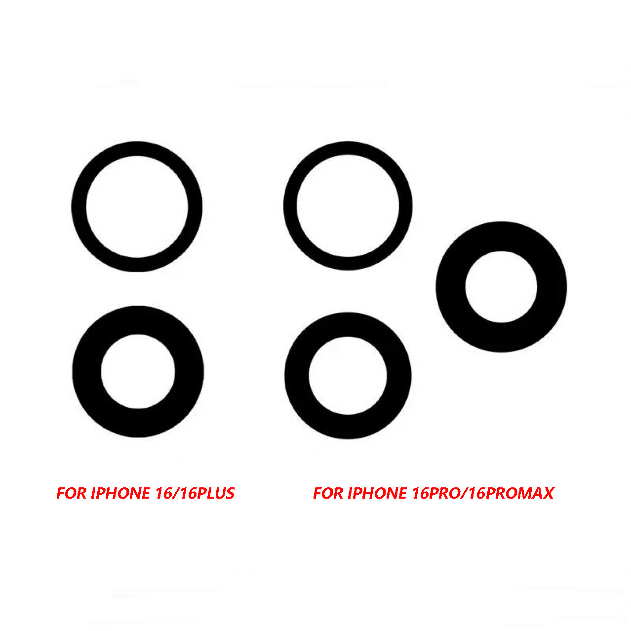 Para iphone7 8 plus x xs xr 11 12 13pro xsmax lente de vidrio trasero