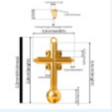 opk饰品欧美钛钢新款精抛光十字架吊坠男士街头嘻哈风不锈钢项链