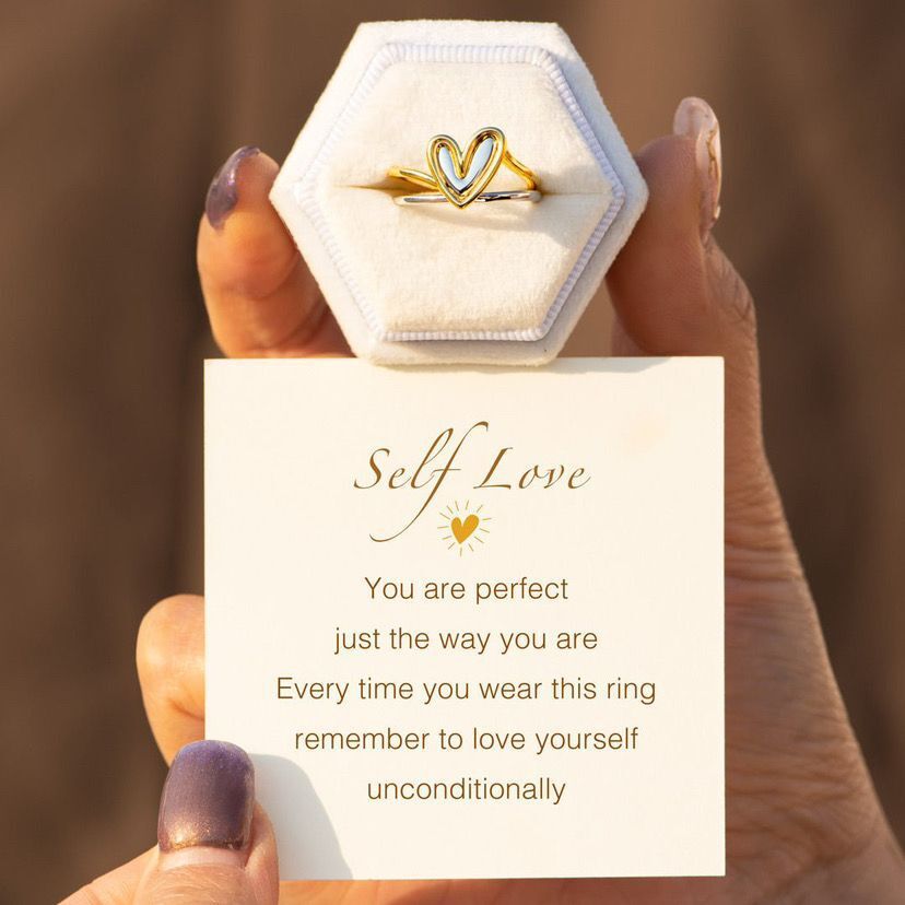 Alloy Material Casual Elegant Heart Shape Alloy Plating Women's Rings