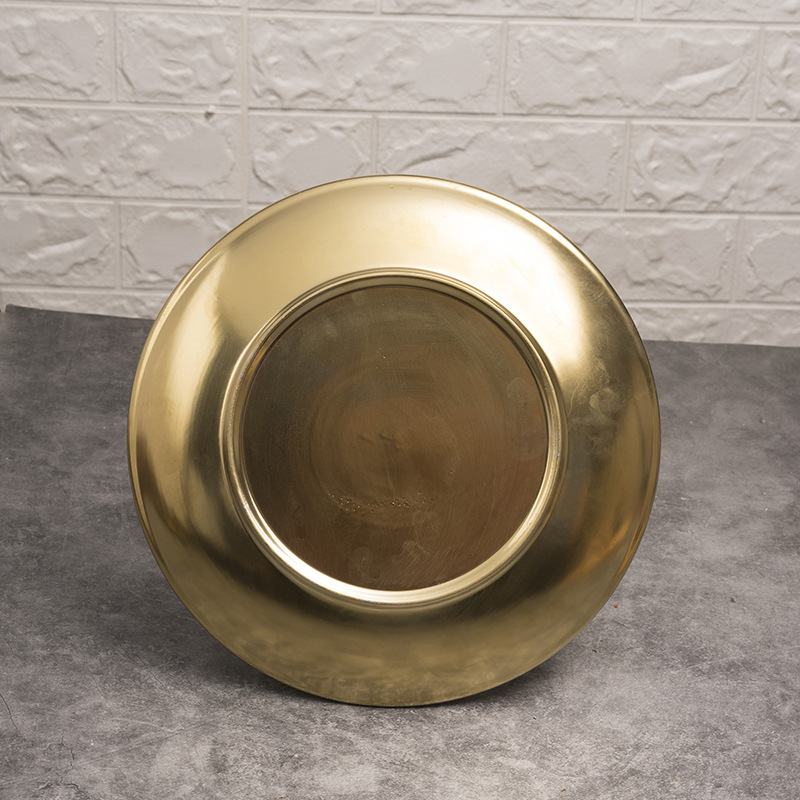 Platos de cerámica Placas de oro de porcelana Vajilla de lujo