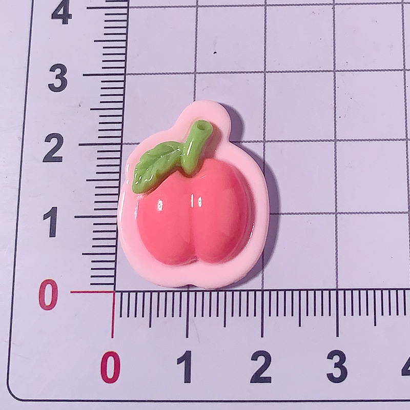 Nuevo sistema de color macarón manzana diy accesorios de resina pinzas de cabello accesorios de cabello caja de teléfono móvil botones de zapatos material de parche hecho a mano