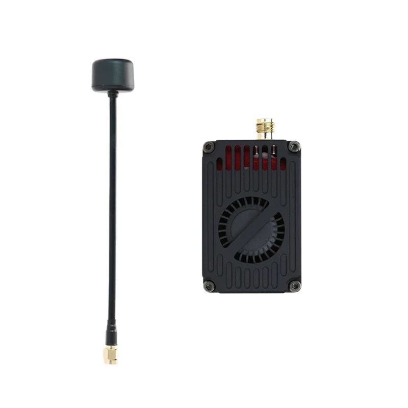 Rush Fpv 3.3G 4W VTX VRX cross machine image transmission transmission and reception set with antenna 1.3G image transmission