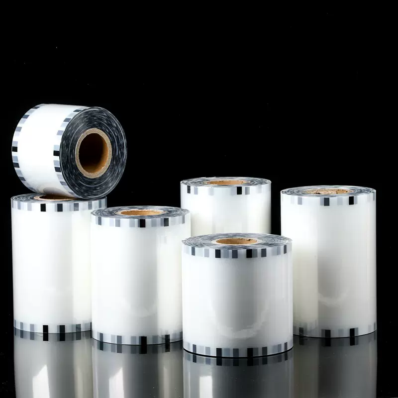 现货PET铝箔卷料PE薄膜空白透明封口膜复合食品蒸煮膜冷冻膜批发