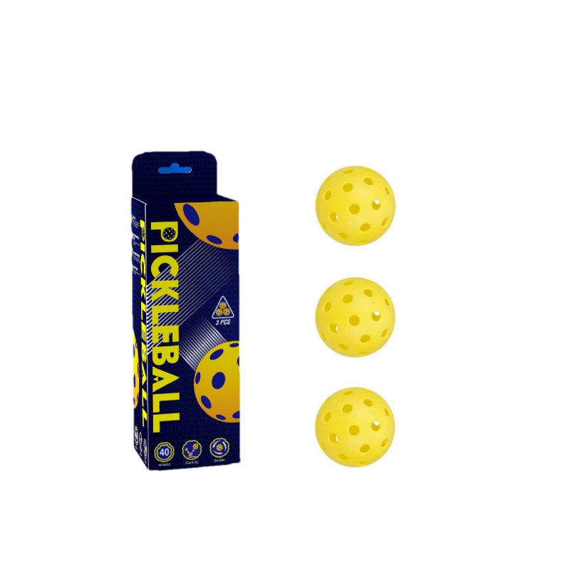 In-Stock Colorful Box-Packed Pickleball Training Set with 40 Holes, Universal Gift Box-Packed Pickleball Indoor and Outdoor Pe Injection-Molded Racket