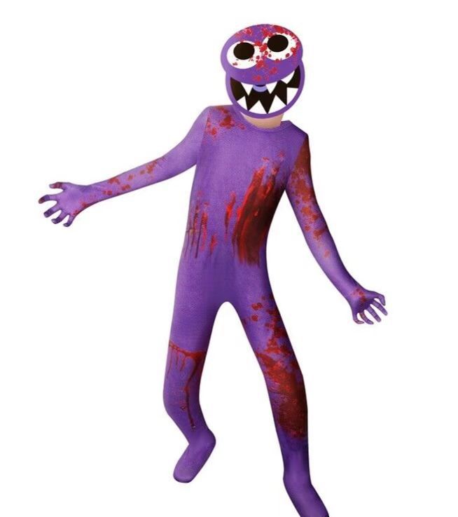 Halloween Rainbow amigos roblox juego cos ropa azul pequeño monstruo traje mono