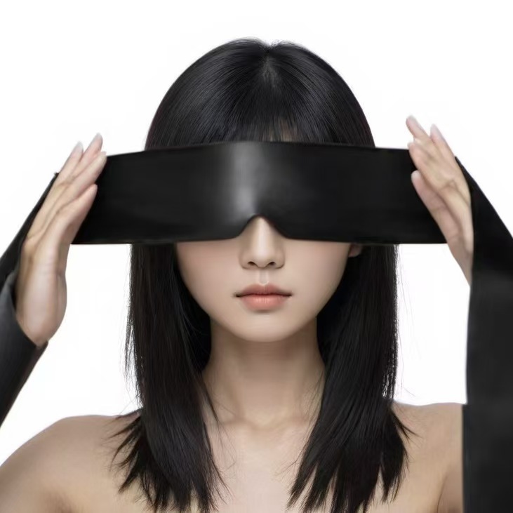 Simulated silk satin adult flirting eye mask stage props bow hand…