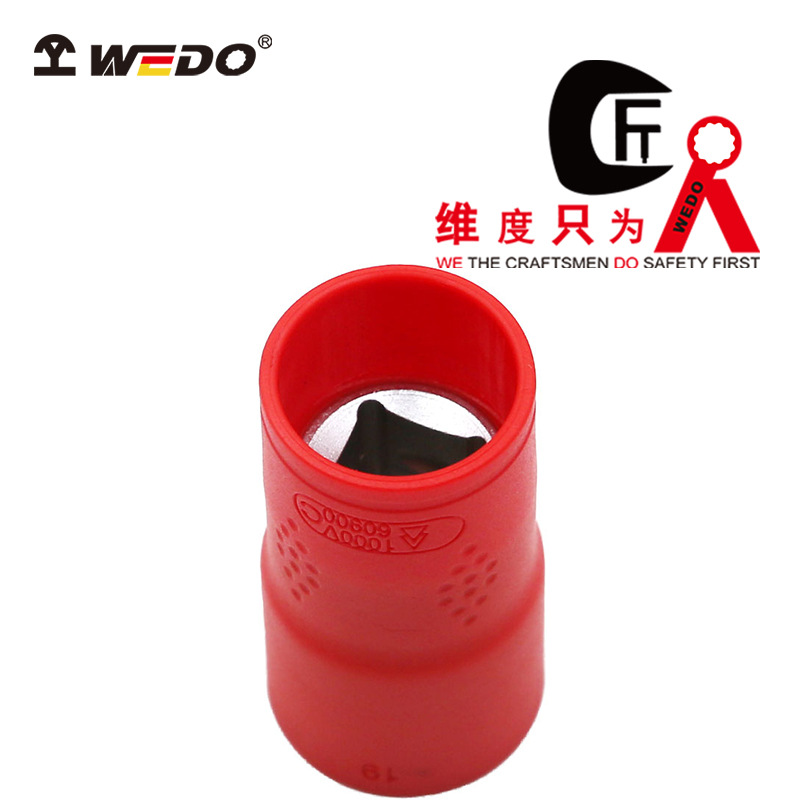 WEDO维度绝缘工具VDE认证工具 绝缘注塑套筒头（C=1/4")IN534
