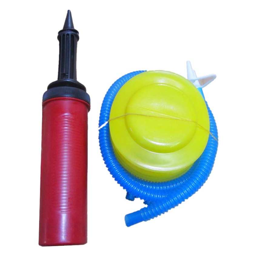 Fábrica al por mayor buena calidad portátil mano empuje globo bomba de alta compresión bomba de pie puede golpear anillo de natación image 1