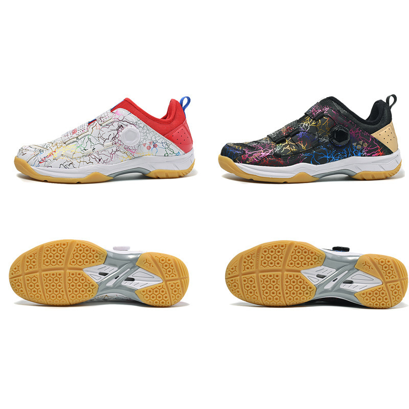 Cross-border Professional Badminton Shoes Men's Table Tennis Shoes Large Size Student Training Tennis Shoes Non-slip Breathable Volleyball Shoes Women