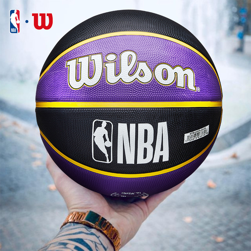 NBA Basketball No.7 Los Angeles Lakers Badge Official genuine goods Outdoor Wild Ball Warriors
