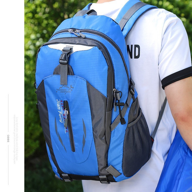 ポータブルアウトドア登山バッグホット販売 40L 大容量コントラストカラートラベルバッグ軽量短距離旅行バックパック女性|undefined