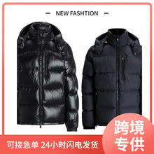 POLO保罗男士羽绒服带帽可拆卸2024商务休闲外套上衣