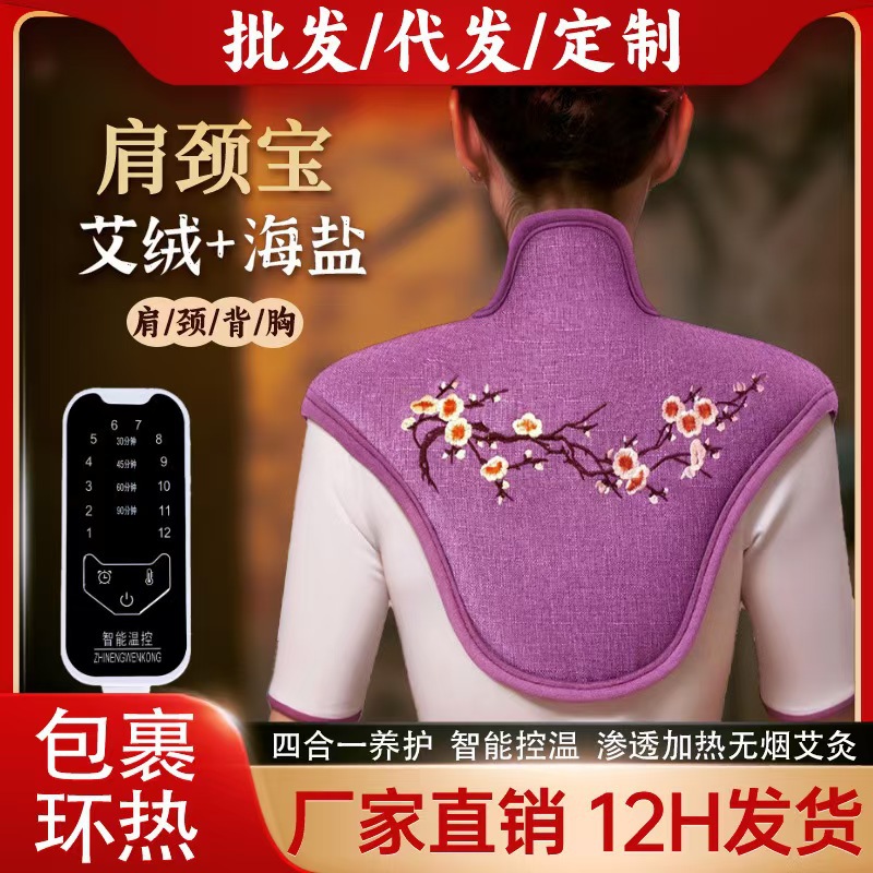 肩颈热敷包颈椎盐袋海盐粗盐电加热艾灸包艾草理疗袋子神器