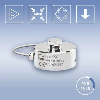 Сенсор силы C9C/200N, микрофорс-сенсор HBM - оригинал из Германии, гарантия, послепродажное обслуживание