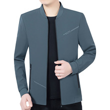 一件代发春秋季中青年男士夹克衫薄款休闲上衣服外套韩版帅气潮流