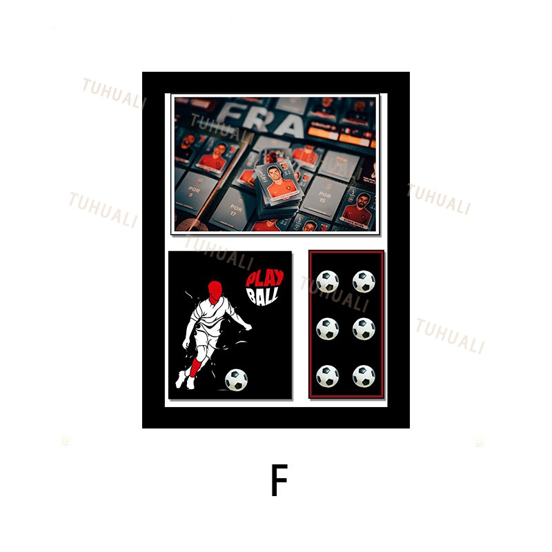 Fútbol pintura decorativa Massey estrella colgante pintura sala de estar pintura decorativa moda tridimensional real pintura pasillo mural