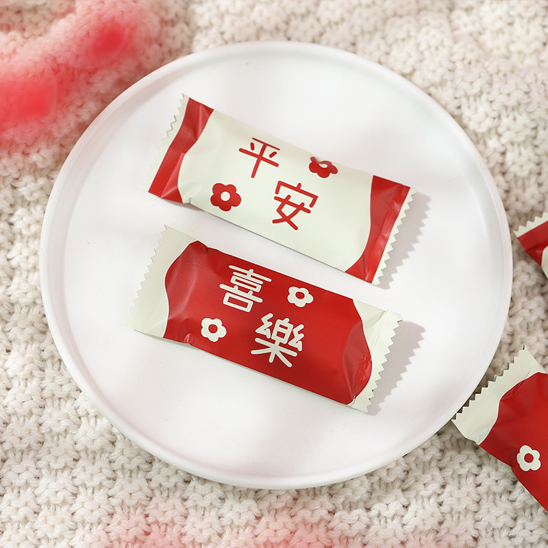 Nueva bolsa de envasado de turrón para hornear espesado máquina de dulces bolsa de sellado transparente de papel de caramelo toffee bolsa de embalaje al por mayor