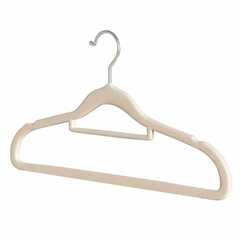 100 flocked clothes hangers for home use, organizer storage, non-slip, non-marking, anti-shoulder and corner clothes drying supports
