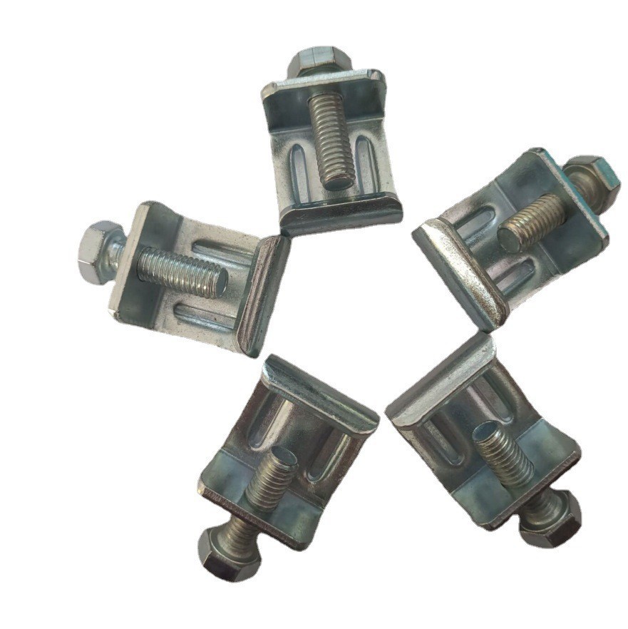 镀锌法兰共板勾码  风管连接件勾码  共板法兰角码G型管夹