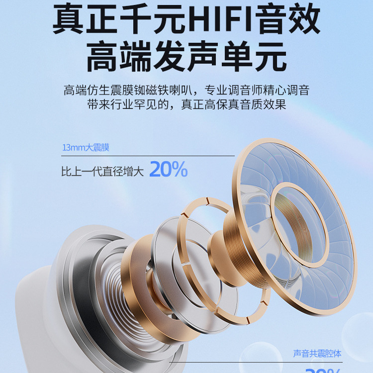 100小时续航ENC降噪无线蓝牙耳机运动2025款正品适用苹果小米华为|undefined