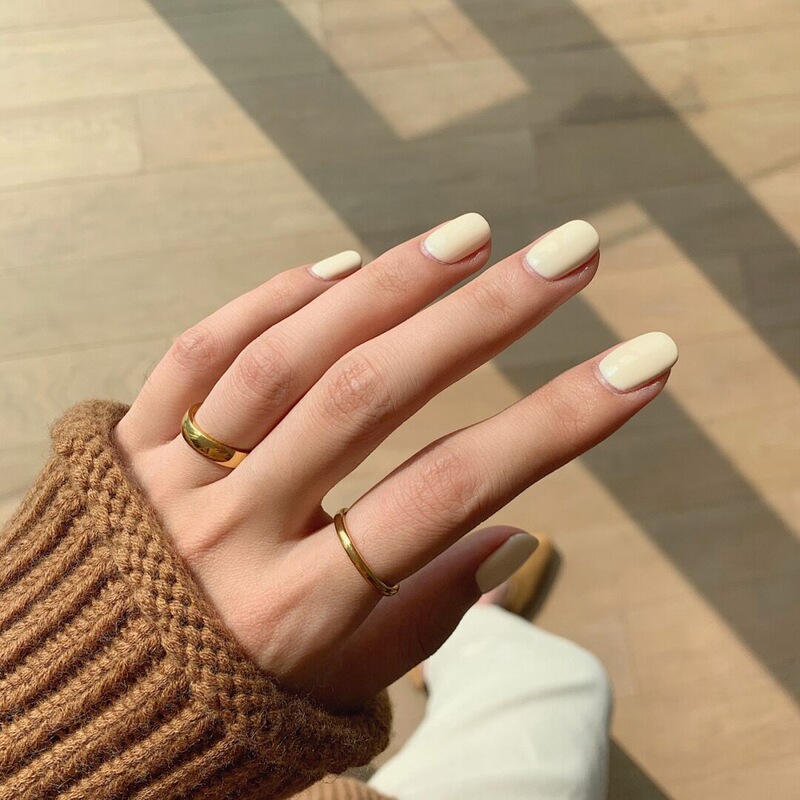 Solid Color Short Off-White Wearable Nails Finished Fake Nails Manicure Patches Nail Patches Waterproof Removable Nails Solid Color Short Off-White Wearable Nails Finished Fake Nails Manicure Patches Nail Patches Waterproof Removable Nails