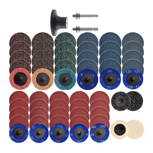 Torque Sanding Disc Combination Set for Polishing, Grinding, Rust Removal, and Deburring with Black Diamond Non-Woven Flap Wheel Tray
