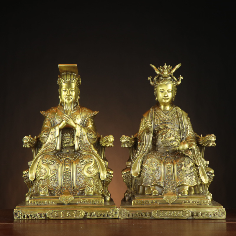 Brass Jade Emperor and Empress of Heaven, Jade Emperor, Empress of Heaven, Home Worship Statue and Ornament Manufacturer Wholesale, Jade Emperor Brass Jade Emperor and Empress of Heaven, Jade Emperor, Empress of Heaven, Home Worship Statue and Ornament Manufacturer Wholesale, Jade Emperor