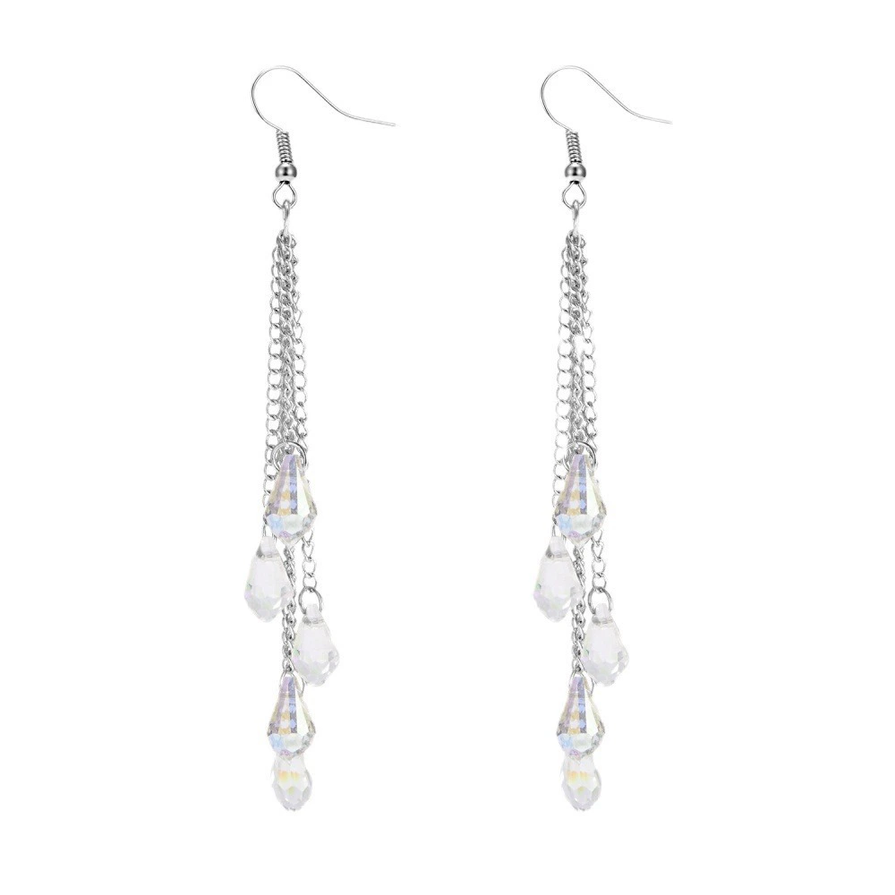 Fashionable long earrings with tassels, wholesale