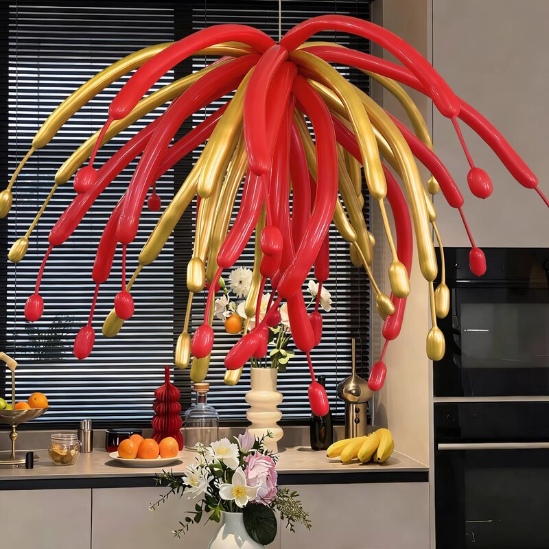 2026 New Year's Eve Long Strip Fireworks Balloon Decoration Scene Setup Year of the Horse Spring Festival Home Living Room Atmosphere Photo Props 2026 New Year's Eve Long Strip Fireworks Balloon Decoration Scene Setup Year of the Horse Spring Festival Home Living Room Atmosphere Photo Props