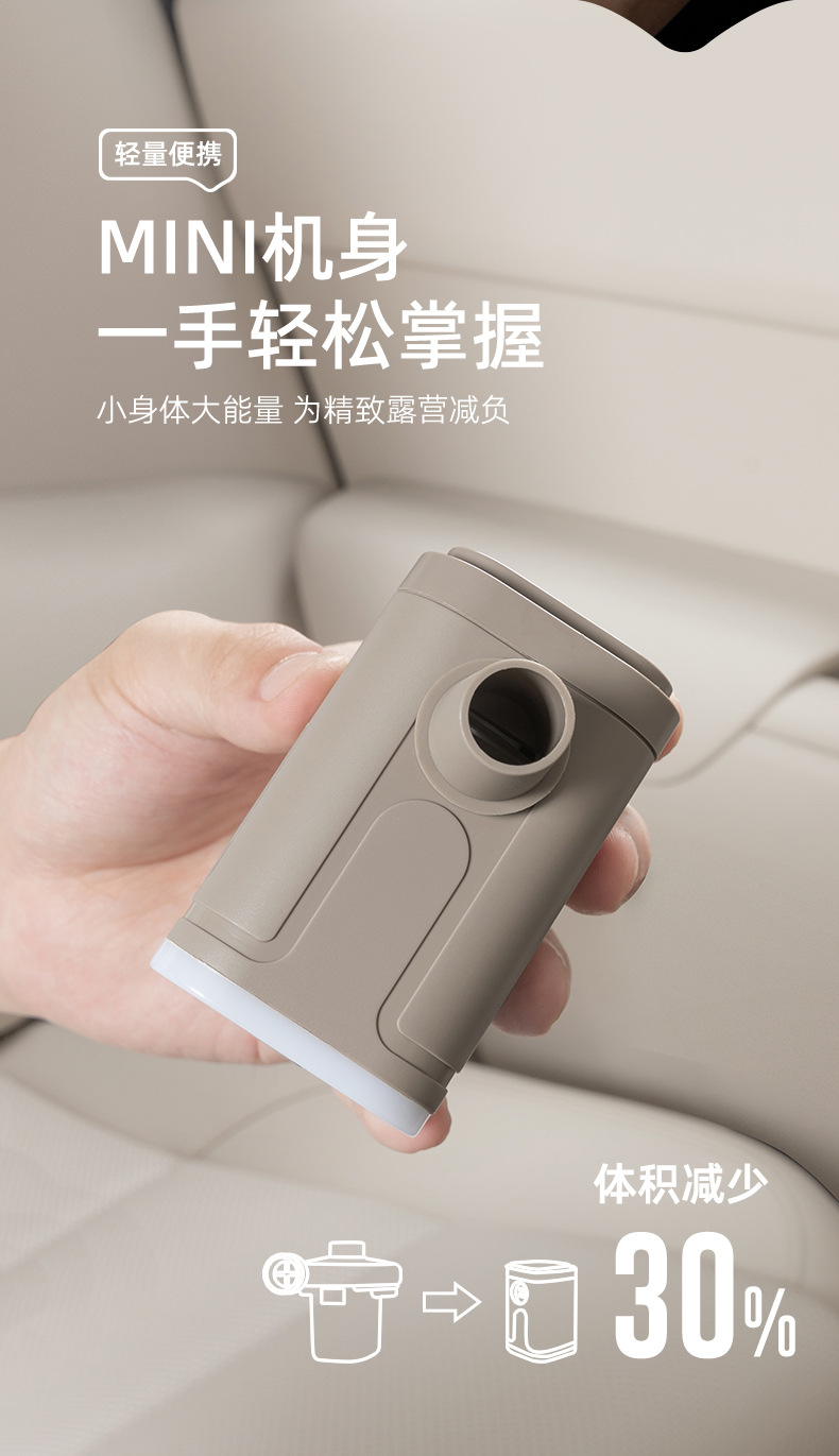 Vehicle-Mounted Electric Air Pump Outdoor Camping Style Portable Home Air Mattress Vacuum Pump Clothes Storage Electric Pump
