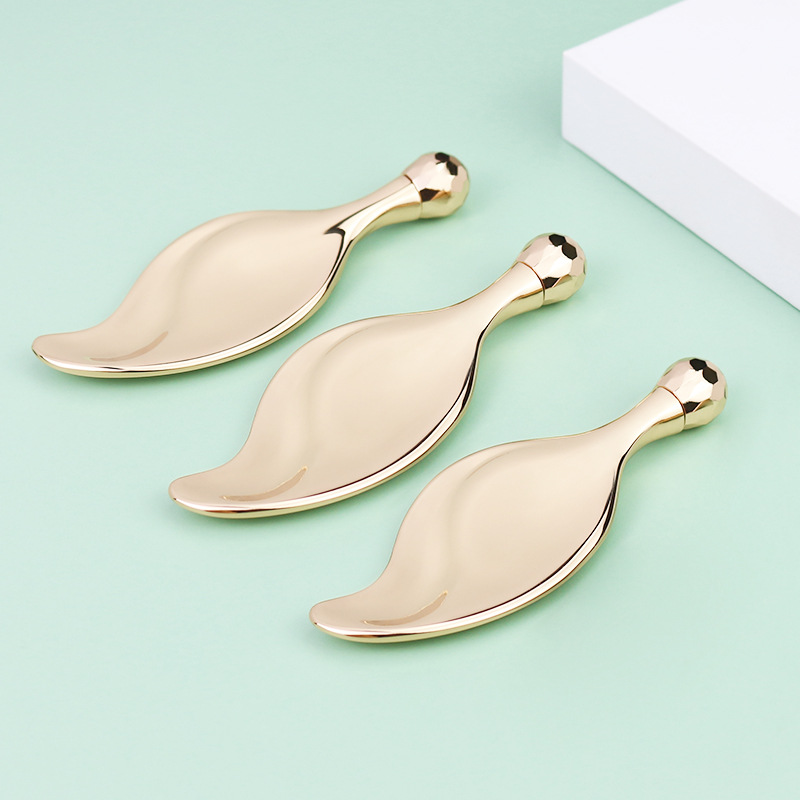 Barra de belleza de metal transfronterizo, bola de aleación, crema para ojos, varilla de masaje, masaje de estiramiento facial, herramienta de belleza, raspador