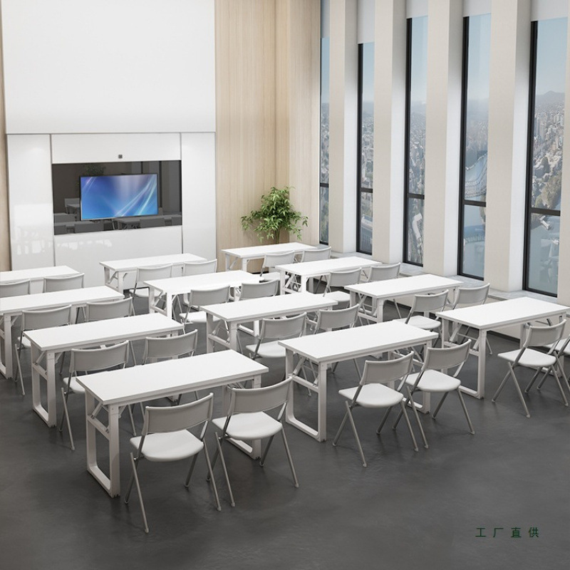 Simple Rectangular Desk Conference Long Training Table Long Table Dining Table Simple Desk and Chair Combination Study Table