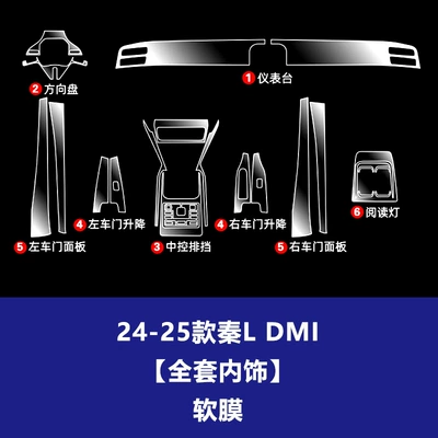 Max Plus Navigation Screen Tempered | Car interior film - 24-25-qin-l-dmi-full-interior-soft-film