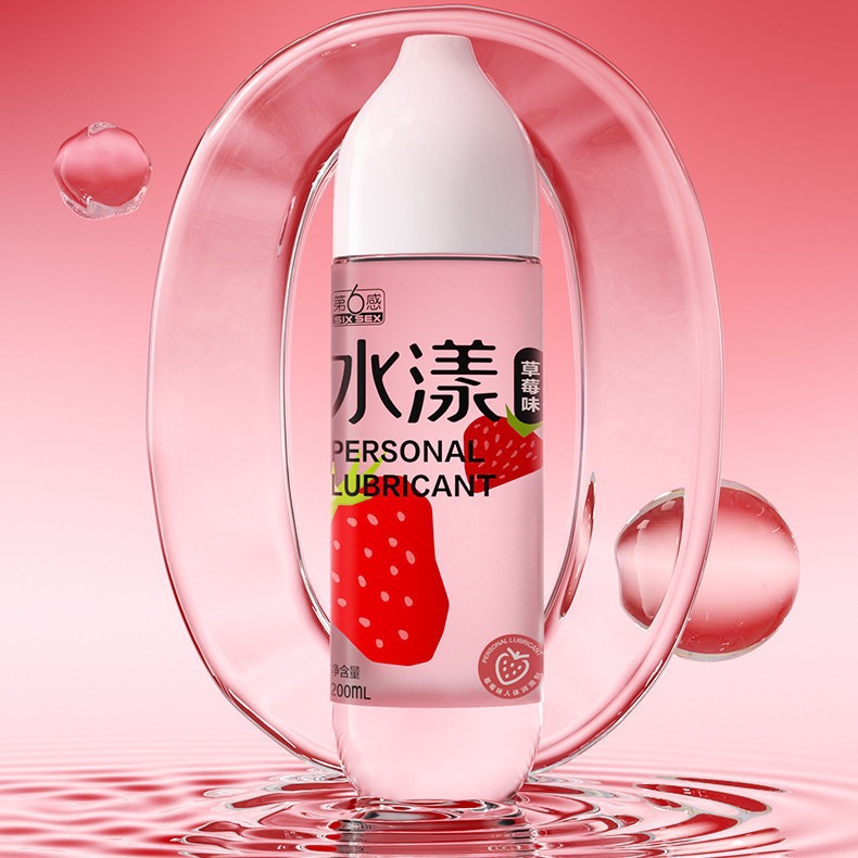 El sexto sentido de la serie Aqua de agua con sabor a fresa lubricante corporal 200ml juguetes sexuales para adultos lubricante corporal