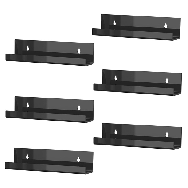 in stock cross-border acrylic record rack wall-mounted dvd album cd rack wall vinyl rack 7 inch black white
