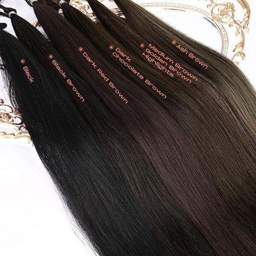Fashionable synthetic false hair for women, long ponytail wig with hairband-style attachment, false hair with braided extensions