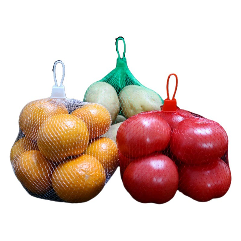 Утолщенный сетчатый мешок фруктовый Овощной сетчатый мешок упаковка для супермаркета ветчина колбаса фиолетовый сладкий картофель грецкий орех овощная Сетчатая Сумка Оптом