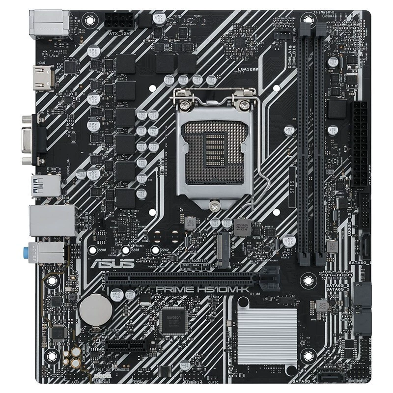 [Мастерская серия PRIME H510M-K материнская плата для ПК, поддержка 10400/11400 (H510/LGA 1200)]