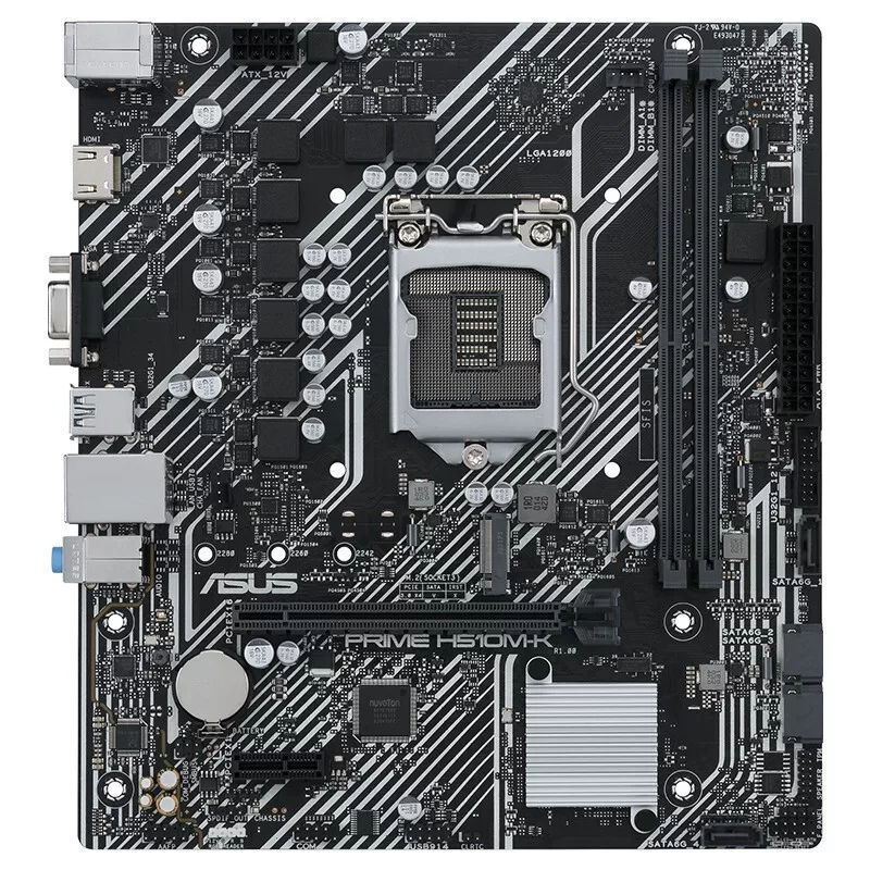 [Мастерская серия PRIME H510M-K материнская плата для ПК, поддержка 10400/11400 (H510/LGA 1200)]
