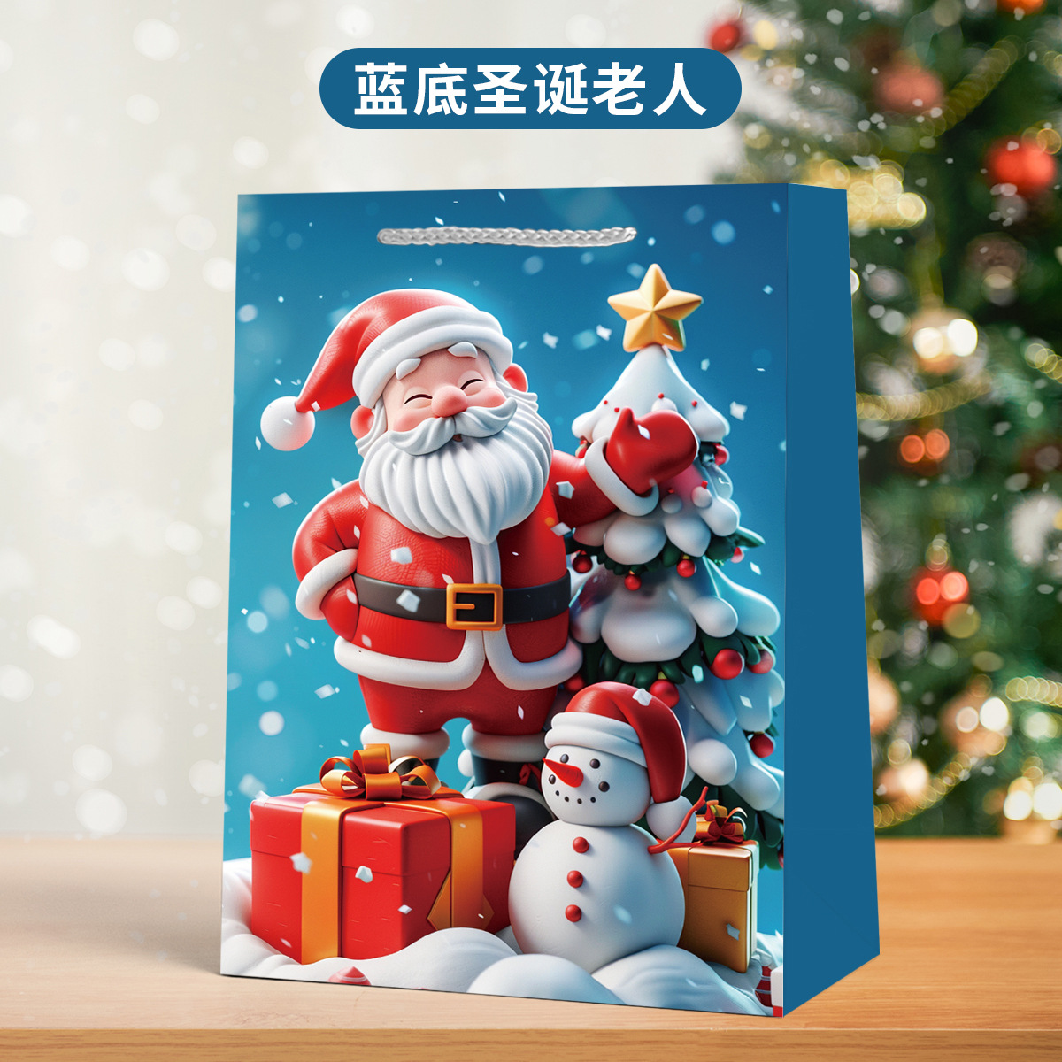 Bolsas de papel kraft engrosadas y ecológicas portátiles, pasteles de luna de té, regalos de alta gama, bolsas de embalaje, tarjetas blancas, venta al por mayor transfronteriza