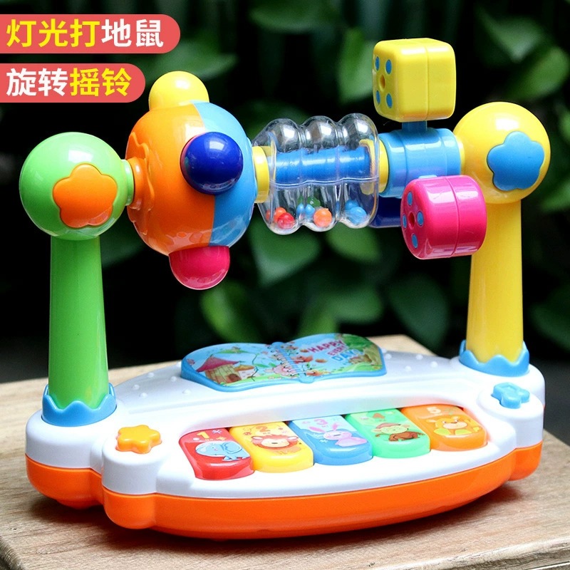 Cross-border children's early education learning piano, light-up music piano, clapping piano, drum, baby toys wholesale