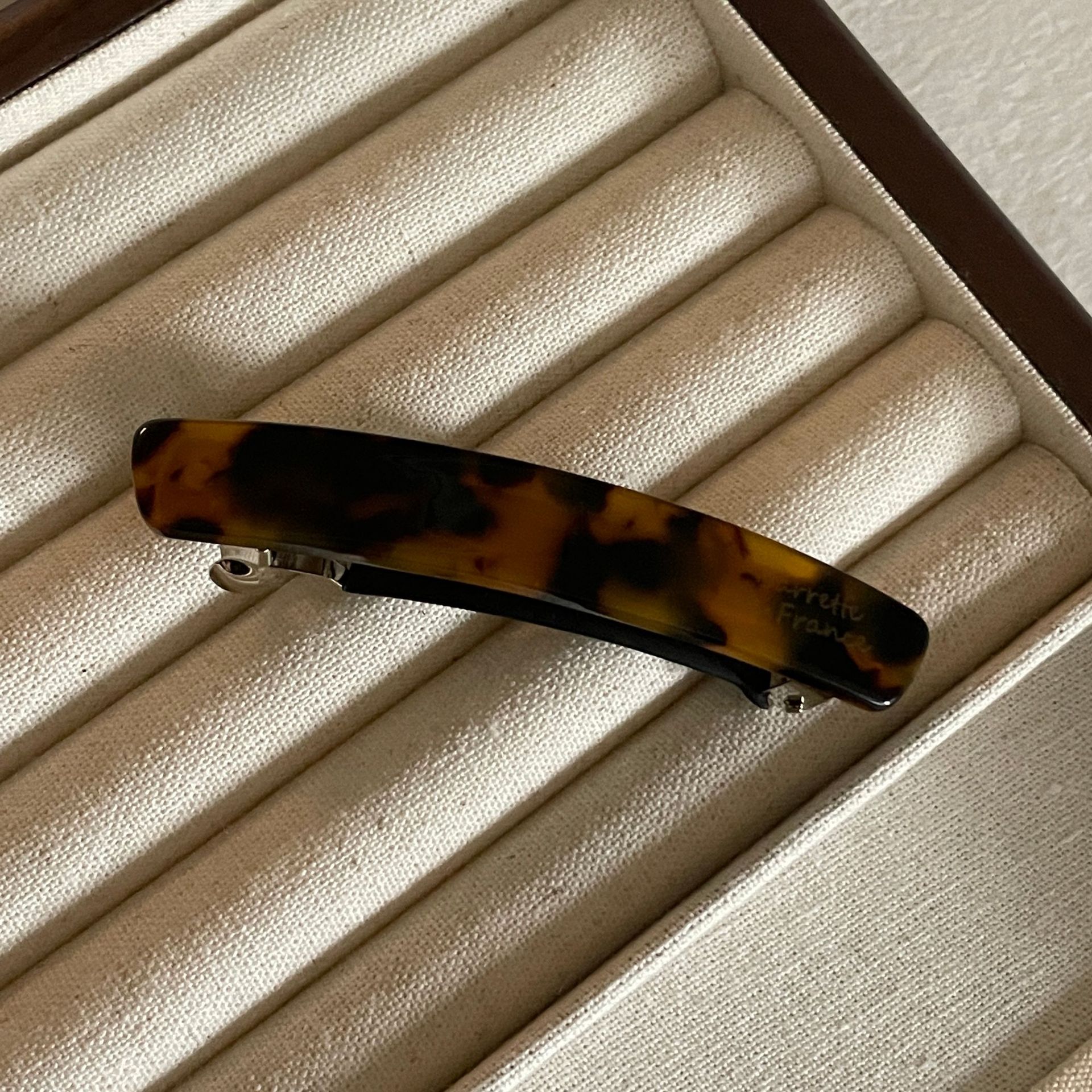 Holiday Occasion Lady Color Block Cloth Hair Clip